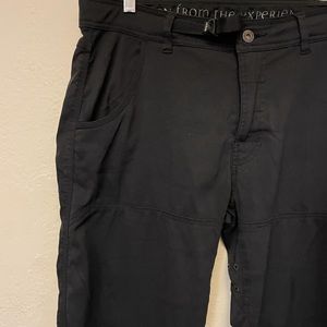 Prana Black Stretch Zion Pants Size MD 30L